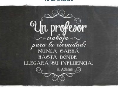 16 de octubre: Día del Profesor