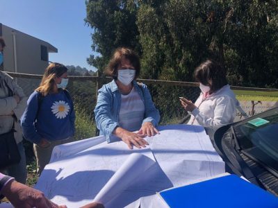 Director de Secpla Rodrigo Duarte visita futuro Parque Los Almendros
