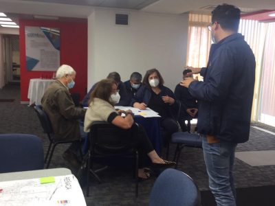 Mesa de Seguridad junto a miembros de las Juntas  de Vecinos  y Coves de Reñaca