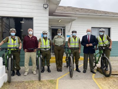 CODAR HIZO ENTREGA FORMAL DE 4 BICICLETAS A CARABINEROS DE LA TENENCIA DE REÑACA