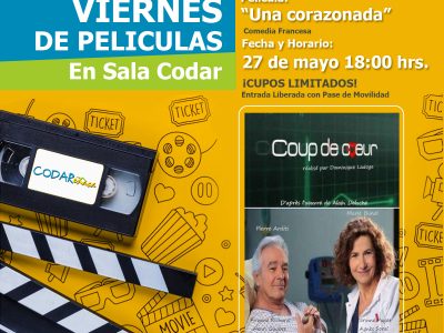 Cine viernes 27 de mayo. “Una corazonada”
