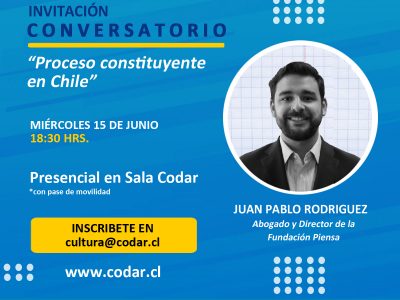 15 de junio. Conversatorio “Proceso constituyente en Chile”