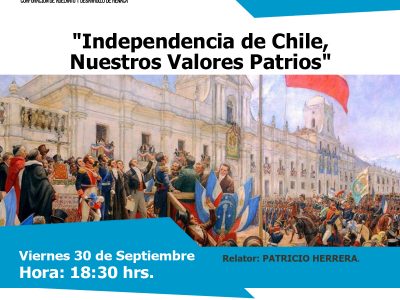 Conferencia “Independencia de Chile, nuestros valores Patrios”