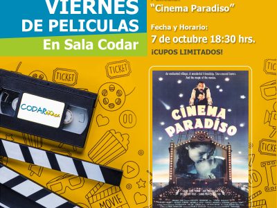 Cine: “Cinema Paradiso” 7 de octubre 18:30 hrs.