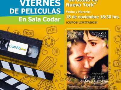 Cine “Un otoño en Nueva York” 18 de noviembre