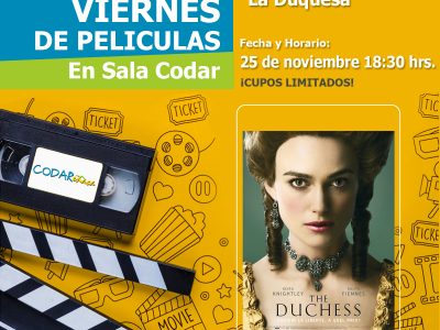 Cine “La Duquesa”. 25 de noviembre, 18:30 hrs