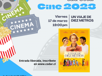 Cine viernes 17 de marzo 19:00 hrs. Un viaje de diez metros