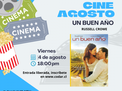 Cine 4 de Agosto “Un buen año”