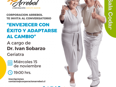 Envejecer con éxito y adaptarse al cambio. 15 de noviembre