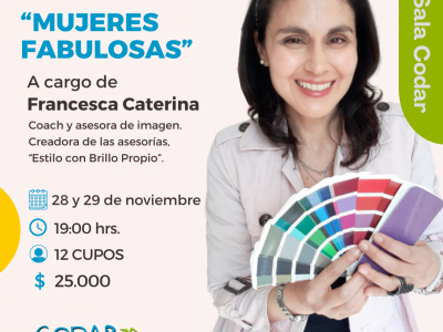 Taller “Mujeres Fabulosas” 28 y 29 de noviembre