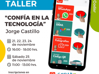 Taller Tecnología. Desde el 21 de noviembre