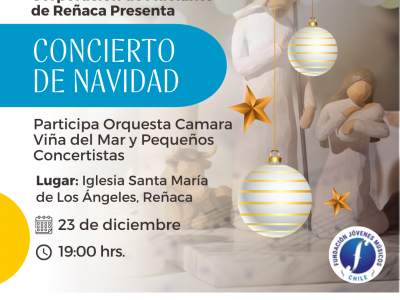 Concierto de Navidad, 23 de diciembre 19:00 hrs.