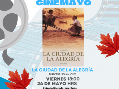 Cine: La Ciudad de la Alegría, 24 de mayo