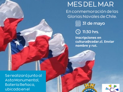 Clausura del Mes del Mar. 31 de mayo 11:30 hrs.