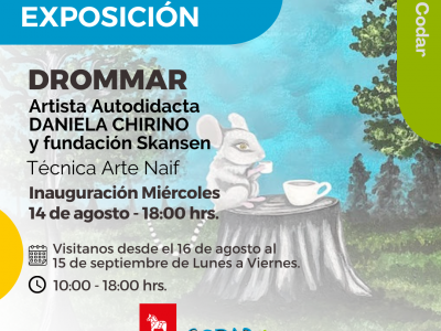 14 de agosto: Inauguración Exposición Drommar