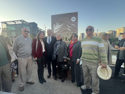 DESCUBRIMIENTO PLACA CAMBIO NOMBRE EX PARQUE LA FORESTA