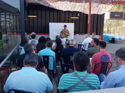 BRIGADA DE EMERGENCIA SARGENTO ALDEA TRABAJA CON VECINOS DE LOS PINOS